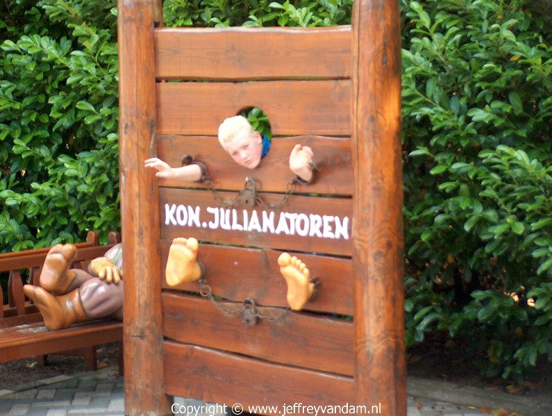 Even een pretfoto bij pretpark Koningin Julianatoren